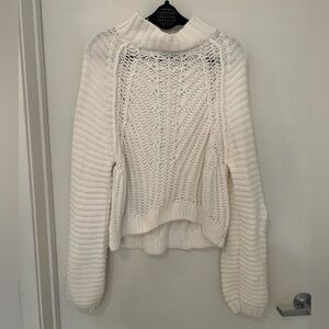 White free people sweater size s